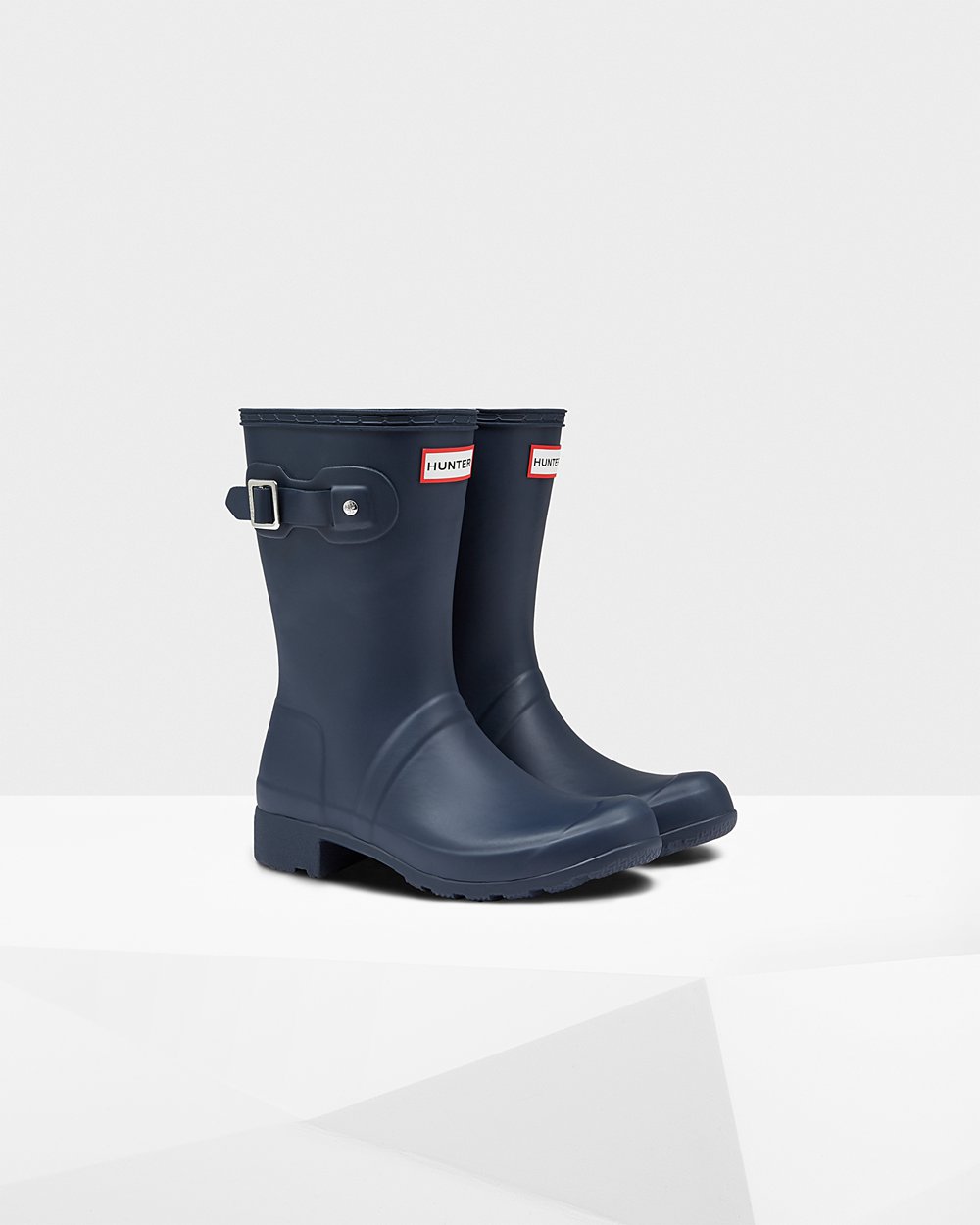 Botas de Lluvia Cortas Hunter Mujer - Original Tour Foldable - Azul Marino - HEMCNJQ-19